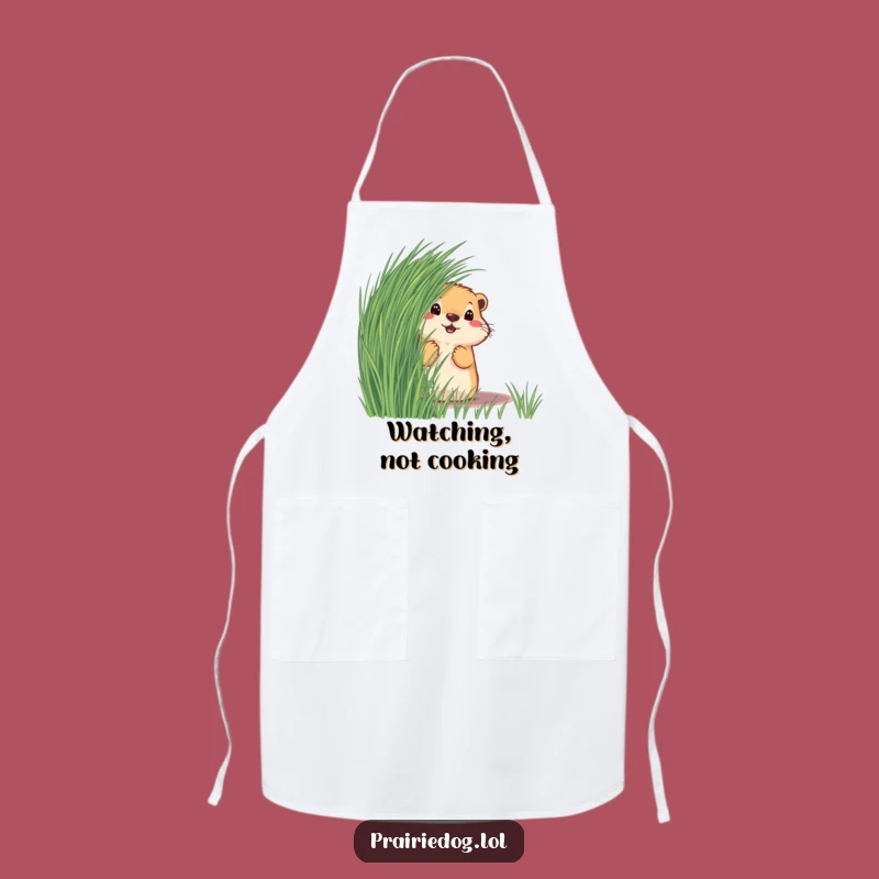 Funny Prairie Dog Apron - Chef's Curious Kitchen Accessory, Great Gift