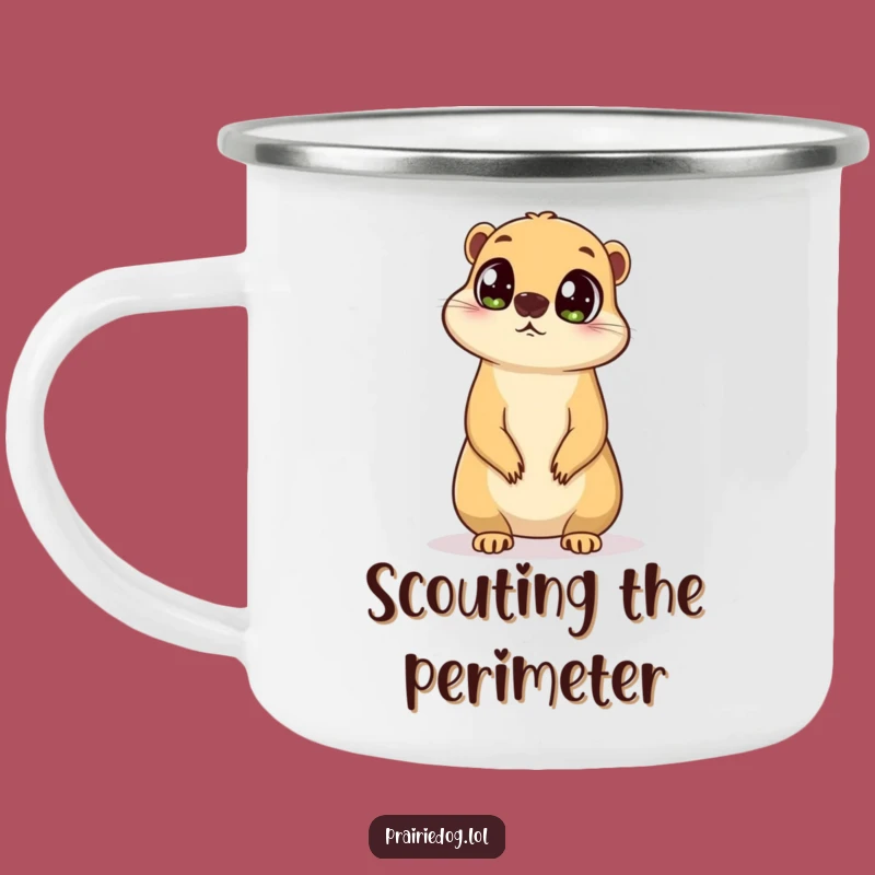 Funny Curious Prairie Dog Camping Mug - Outdoor Watchful Gift