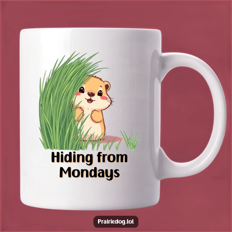 Funny Prairie Dog Peeking Mug - Hilarious Animal Coffee Cup Perfect Gift