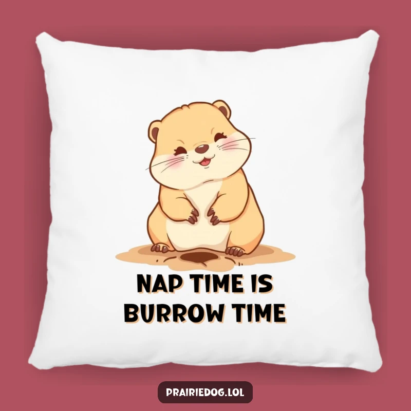 Funny Prairie Dog Digging Pillow - Cozy and Hilarious Accent for Your Sofa