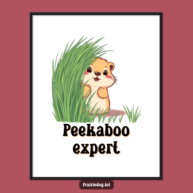 Funny Prairie Dog Digital Art - Curious Instant Download, Perfect Gift