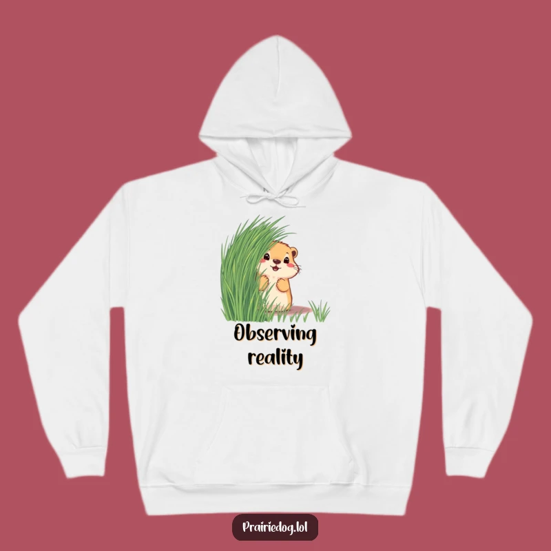 Funny Prairie Dog Hoodie - Cozy Curious Animal Sweatshirt, Best Gift