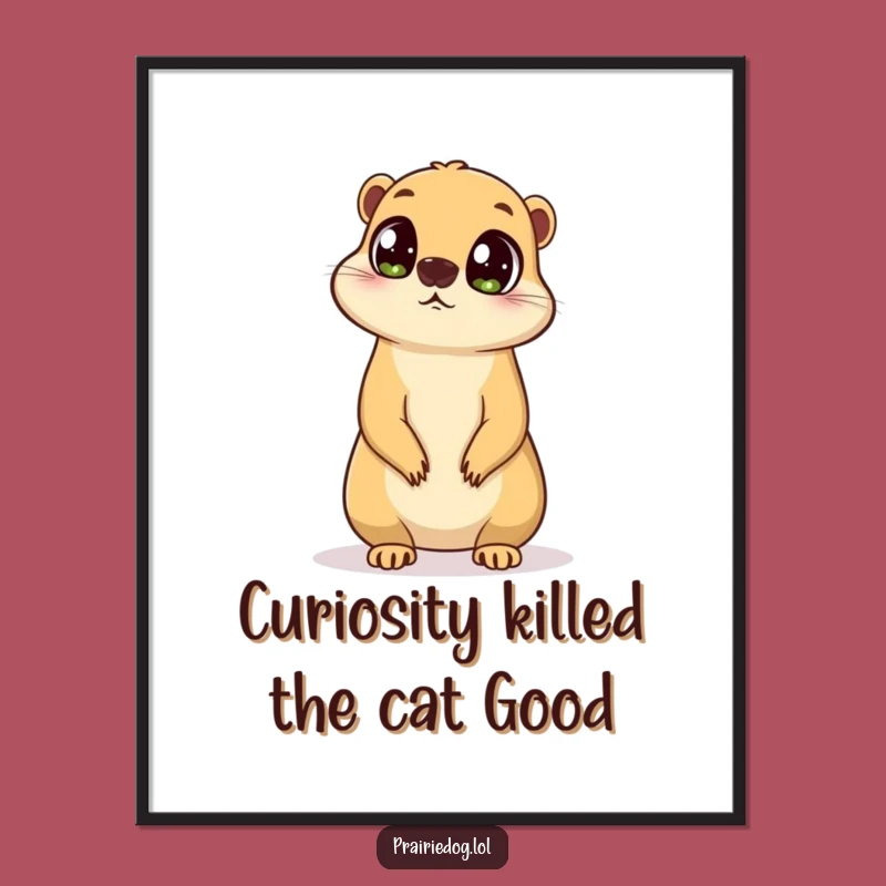 Funny Free Printable Prairie Dog Wall Art: Curious Observer Decor, Downloadable Art