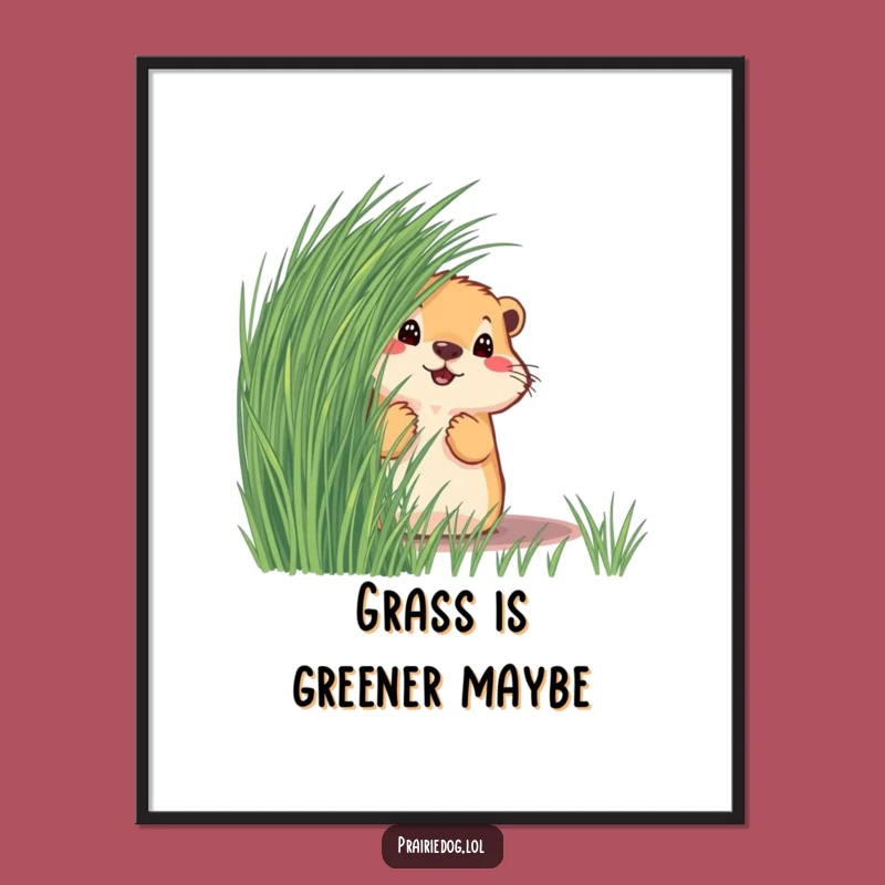 Free Printable Curious Prairie Dog Wall Art - Funny Downloadable Decor