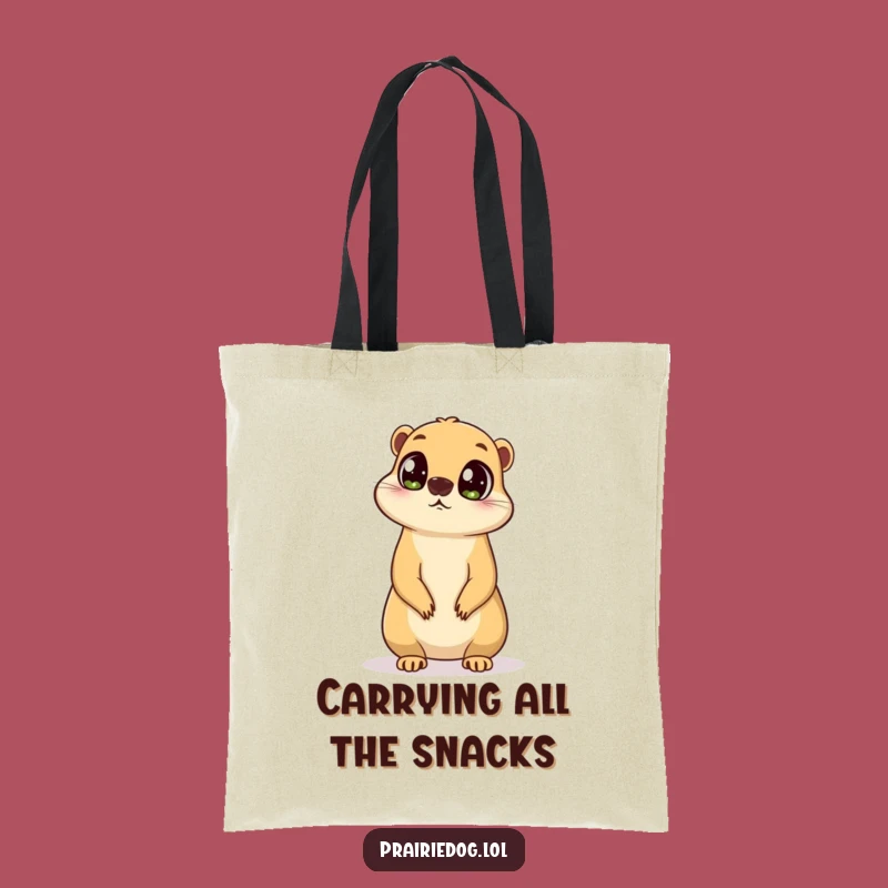 Funny Curious Prairie Dog Tote Bag - Watchful Accessory Gift
