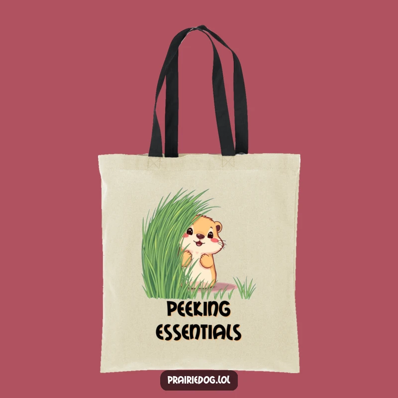 Funny Prairie Dog Tote Bag - Spacious Curious Design, Great Gift